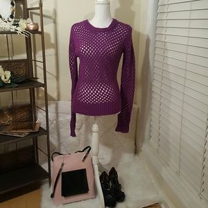 🔴 💕 ✳ PURPLE ARIZONA JEANS SWEATER - SZ - L